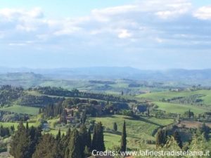 Vista a 360° sulla provincia di Siena