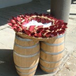 cesto con bomboniere per matrimonio