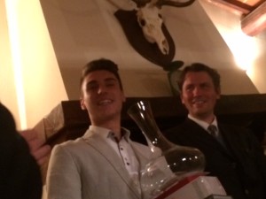 Riccardo Bruno e Salvatore Ferragamo al momento della premiazione
