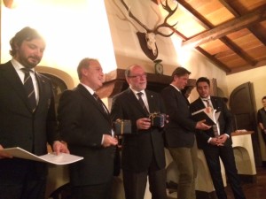I vertici nazionali dell'Ais, Ferragamo, Luca Martini campione del mondo Sommelier, Delegato Arezzo