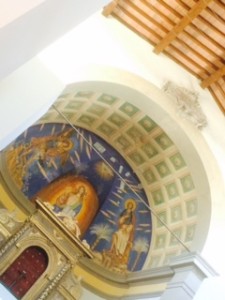 le volte affrescate del santuario