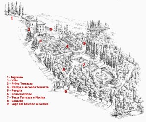 piantina del giardino