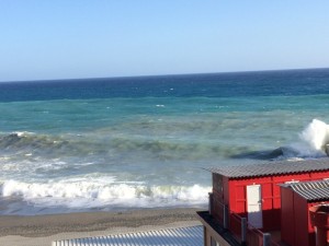 Genova il mare d'inverno