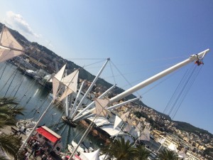 panorama del porto di genova