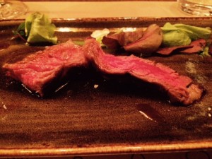 tagliata di manzo allevata ad erba