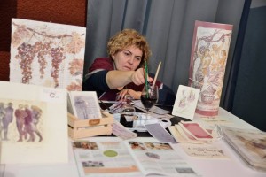 quadri dipinti con il vino