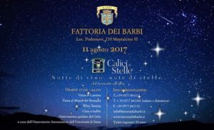 eventi a Montalcino, Fattoria dei Barbi calici di stelle