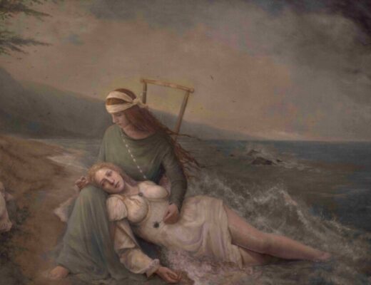 Quadro La morte di Venere di Jannik Senium mostra Circolo Canottieri Firenze 2026.